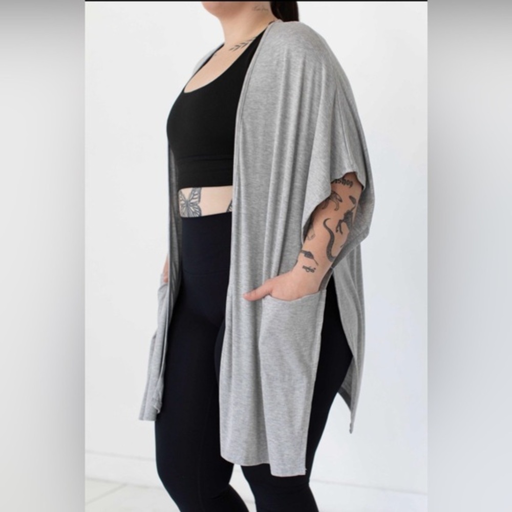 SAVVI Ribbed Nina Kimono OS